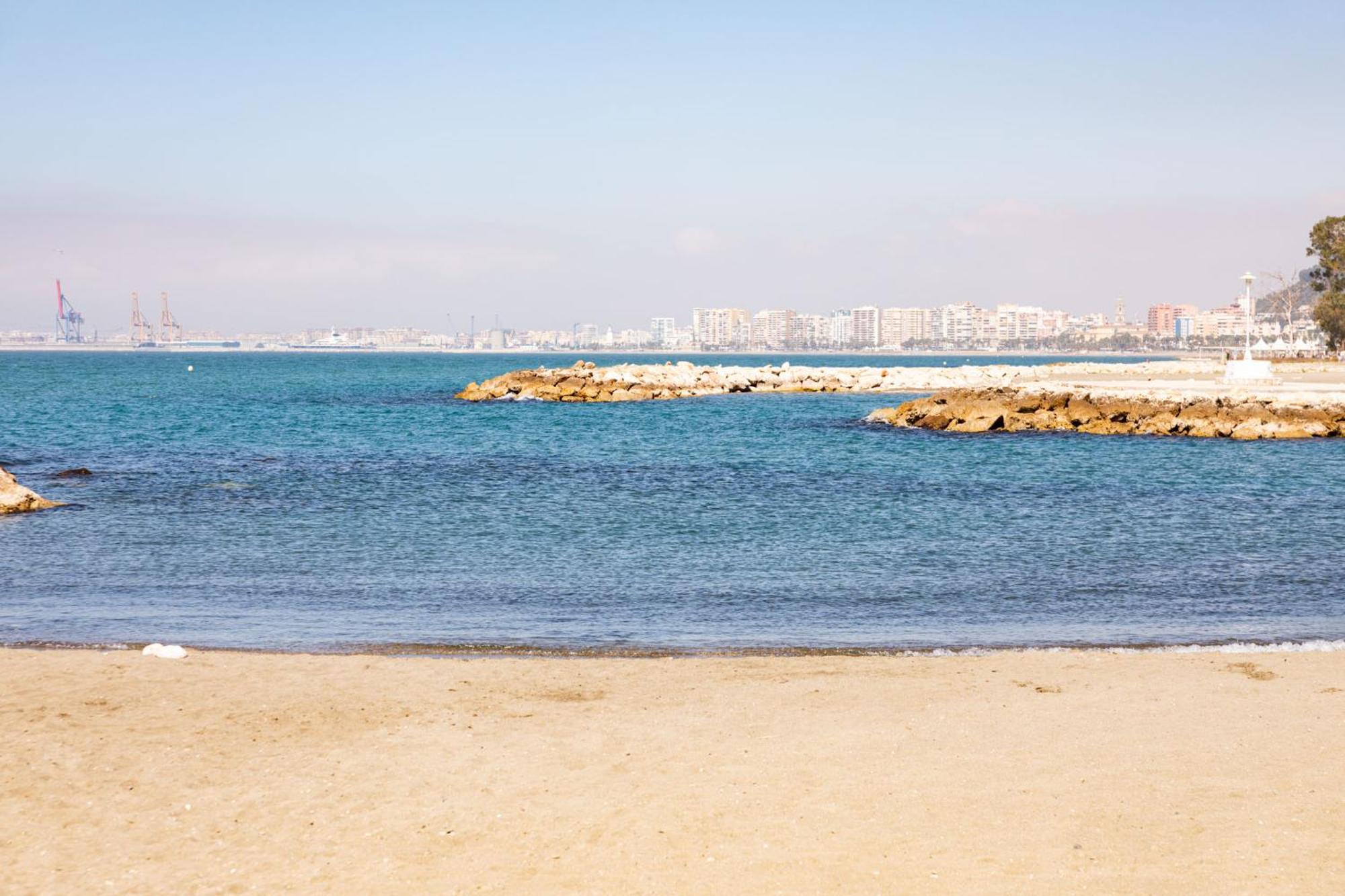 Premium Malaga Beach With Terrace Buitenkant foto
